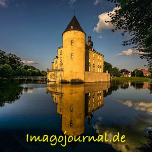 Wasserburg Gemen im Abendlicht